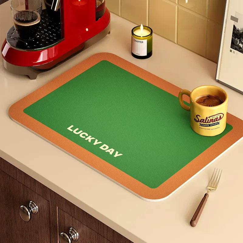 Lucky Day Colorblock Kitchen Mat