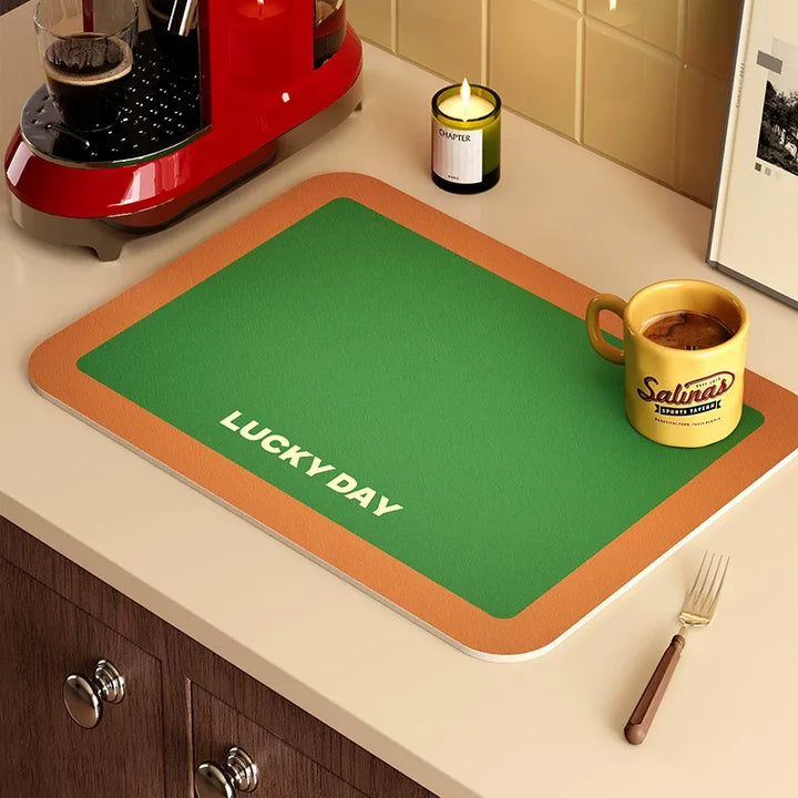 Lucky Day Colorblock Kitchen Mat