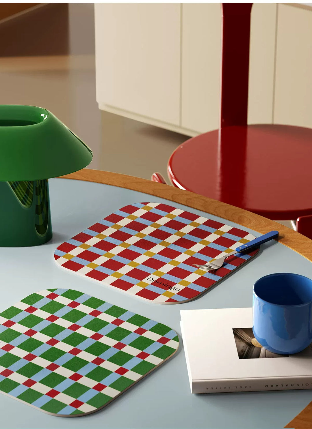 Red & Green Color Jumping Coasters