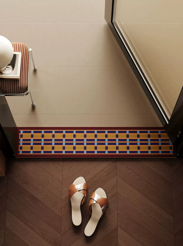Retro Weave Pattern Narrow Door Mat