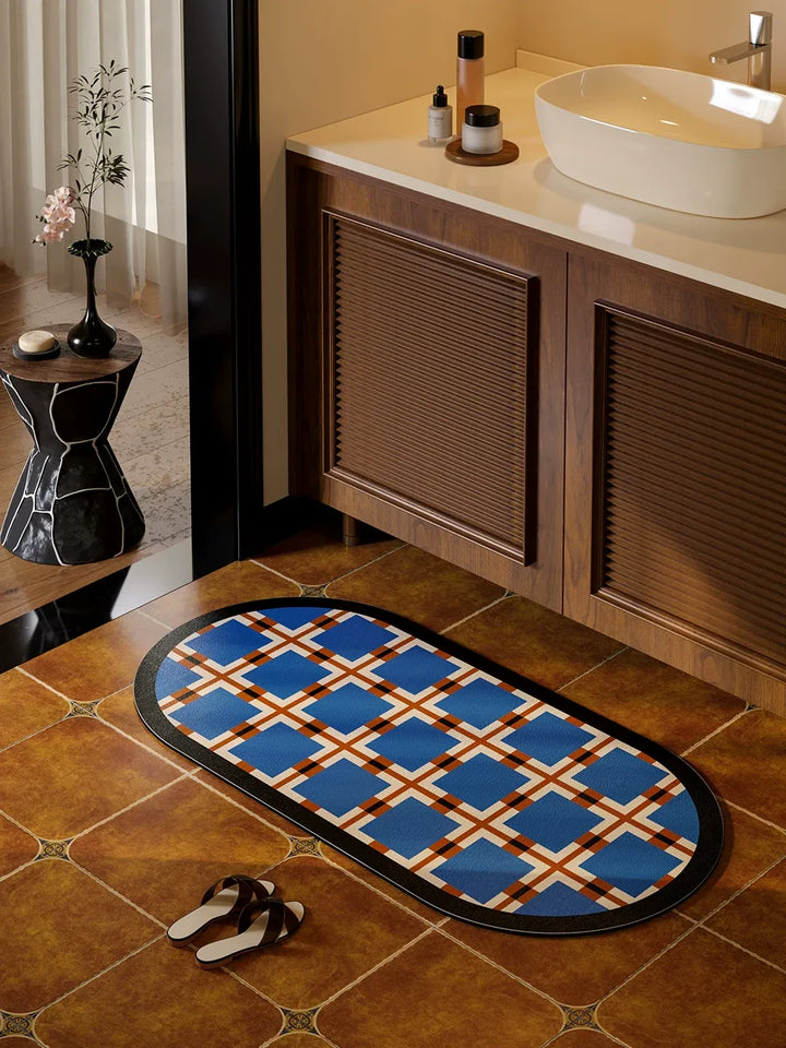 English Style Bathroom Mat