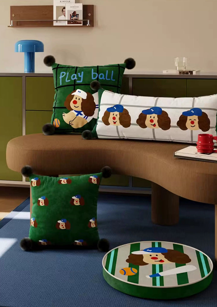 Baseball Dog Pillow Covers