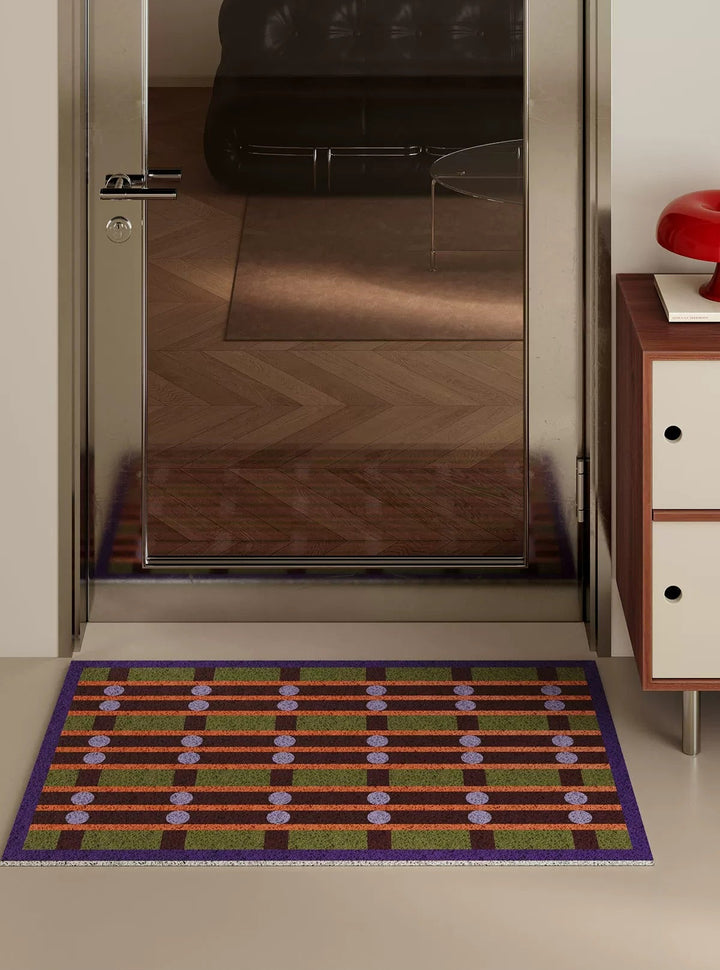 Retro Weave Pattern Door Mat