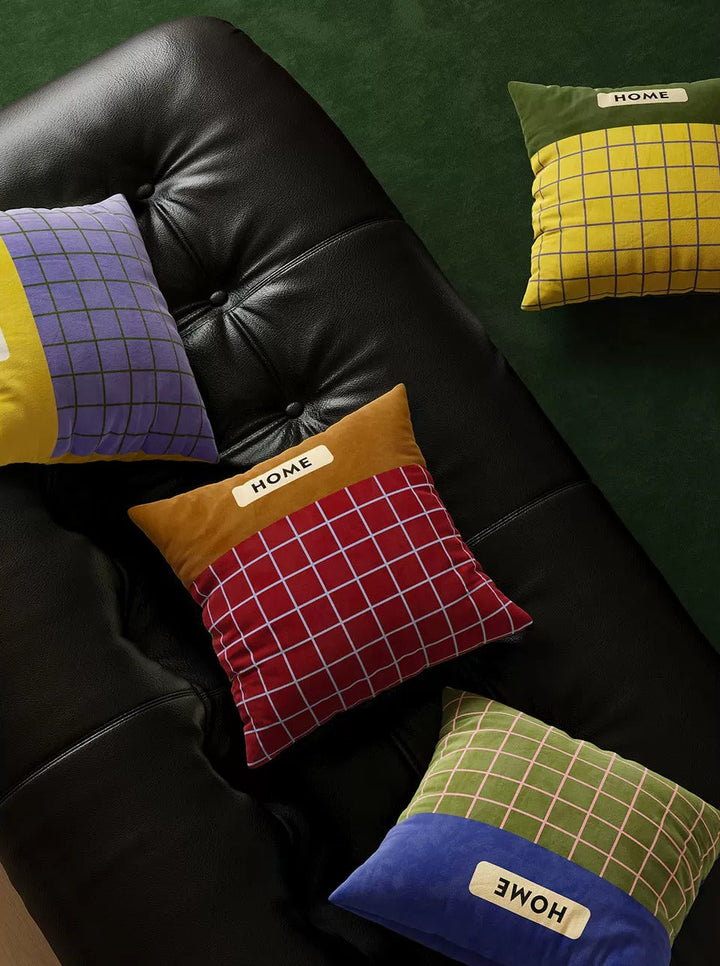 Home Plaid Pillow Covers