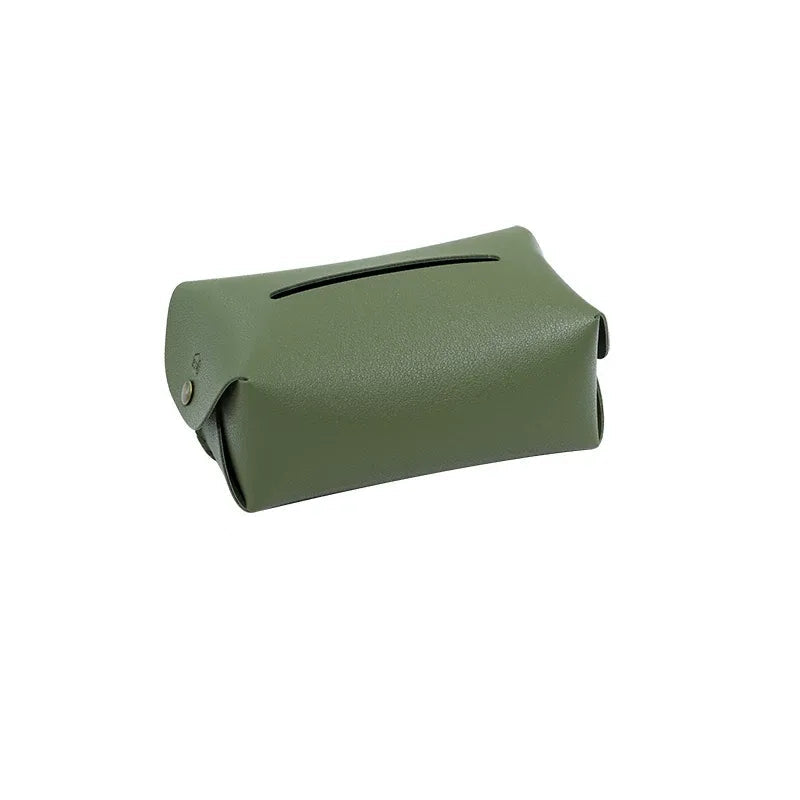 Dark Green Leather Storage Set