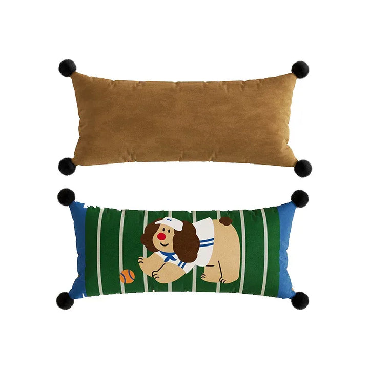 Baseball Dog  Lumbar Pillows