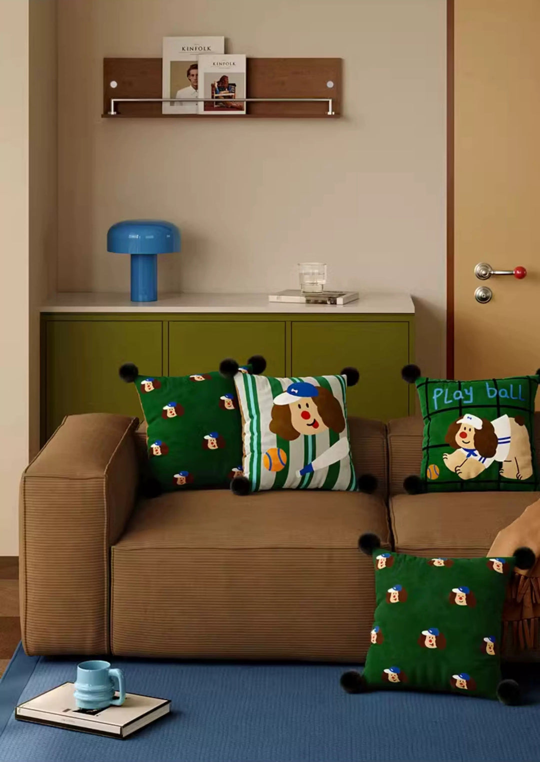 Baseball Dog Pillow Covers
