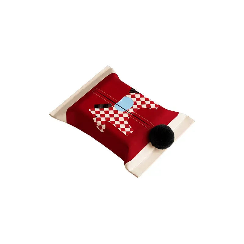 Red & White Horse Pattern Tissue Cover