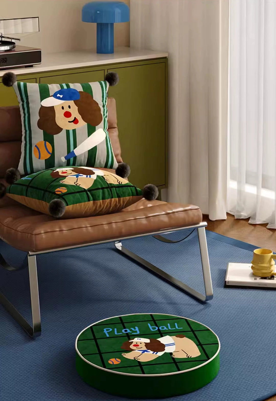 Baseball Dog Pillow Covers
