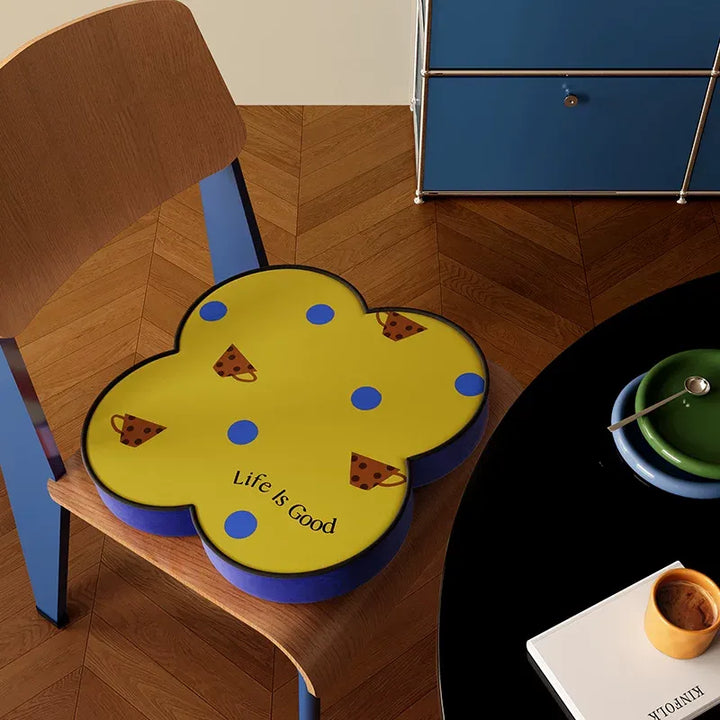 Life is Good Brown Seat Cushion