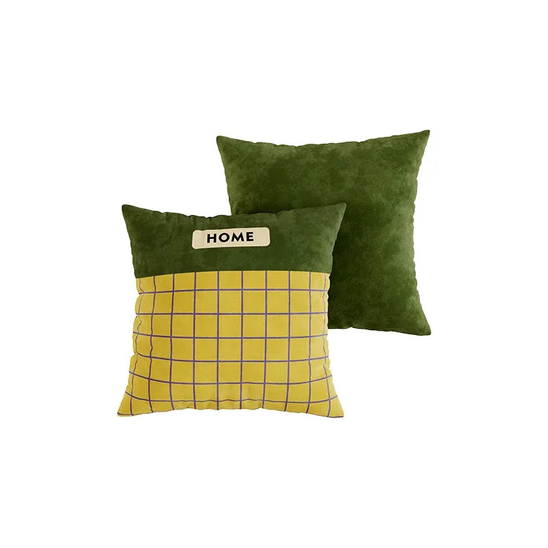 Home Plaid Pillow Covers