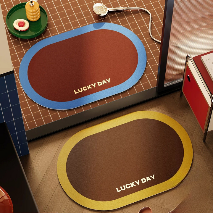 Lucky Day Colorblock Bathroom Mat