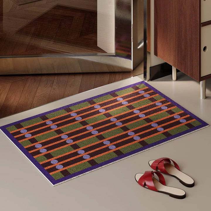 Retro Weave Pattern Door Mat