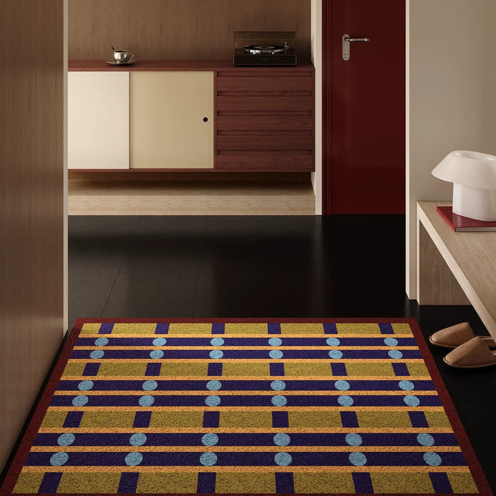 Retro Weave Pattern Door Mat