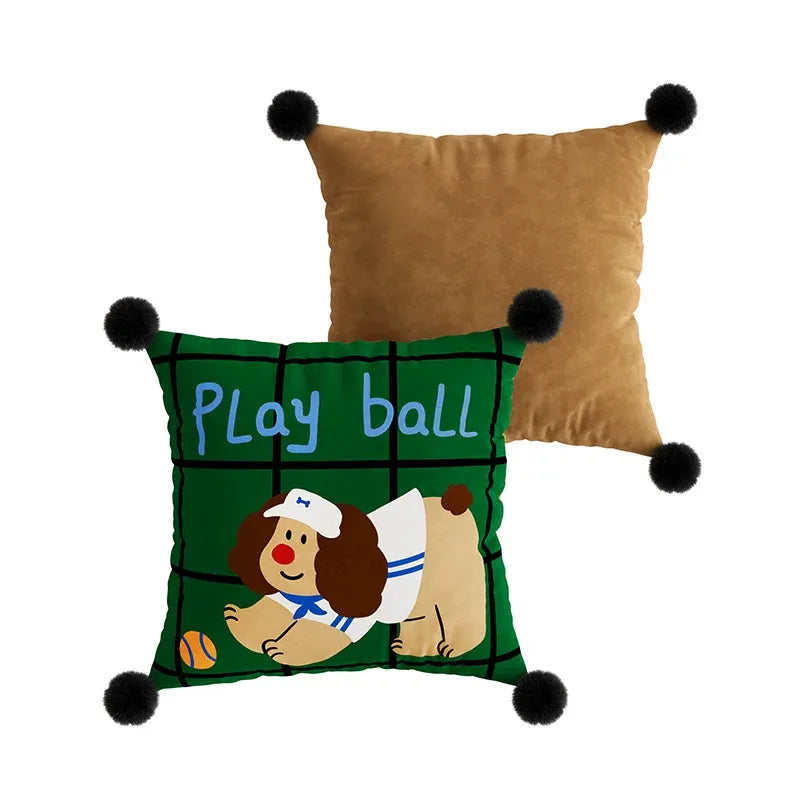 Baseball Dog Pillow Covers