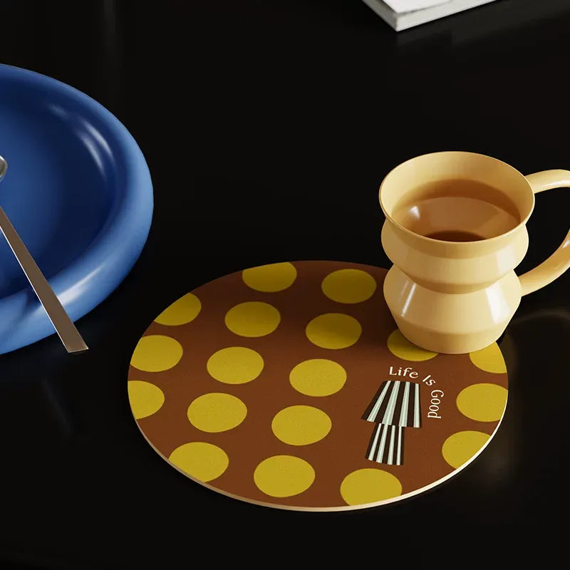 Life is Good Brown Coasters