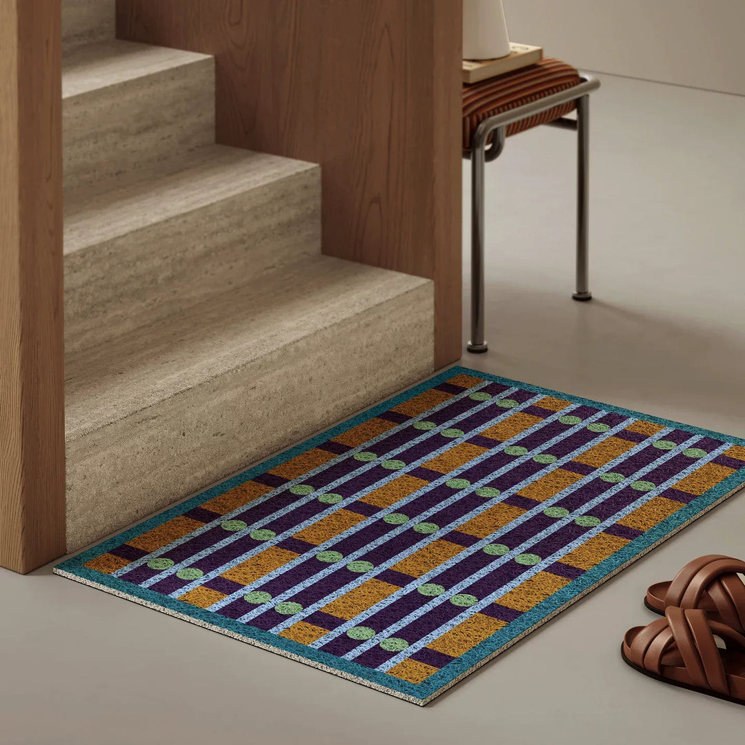 Retro Weave Pattern Door Mat