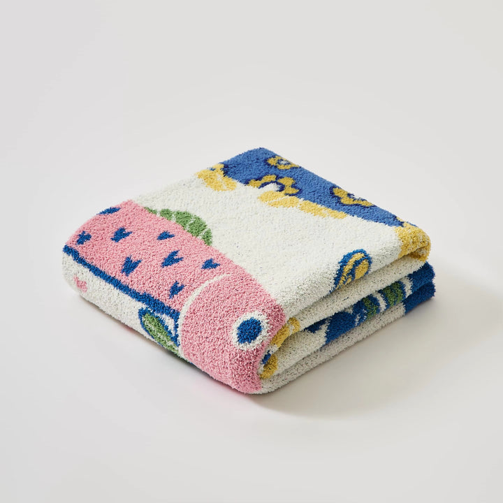 Fish & Lemon Throw Blanket