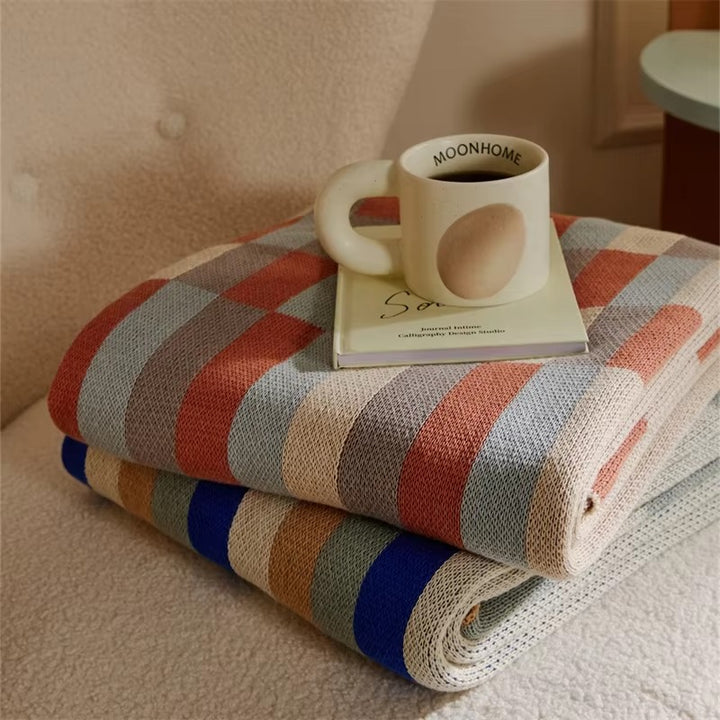 Stripe Knitted Blanket