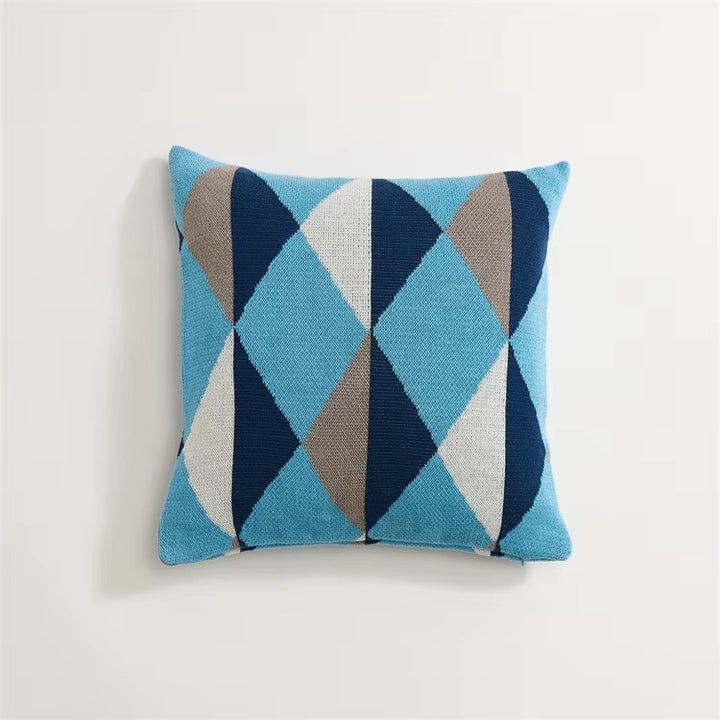 Colorful Rhombus Pattern Pillow