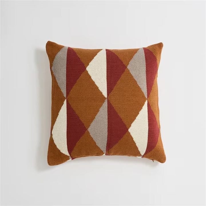 Colorful Rhombus Pattern Pillow