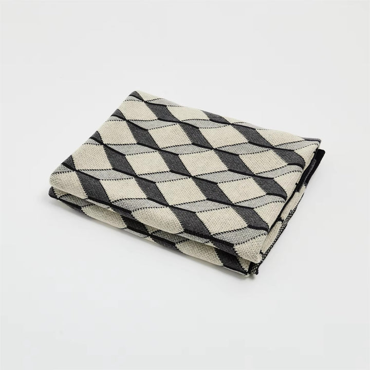 Rhombus Prism Pattern Blanket