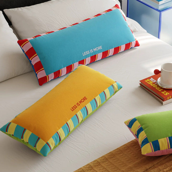 Colorful Less is More Lumbar Pillow