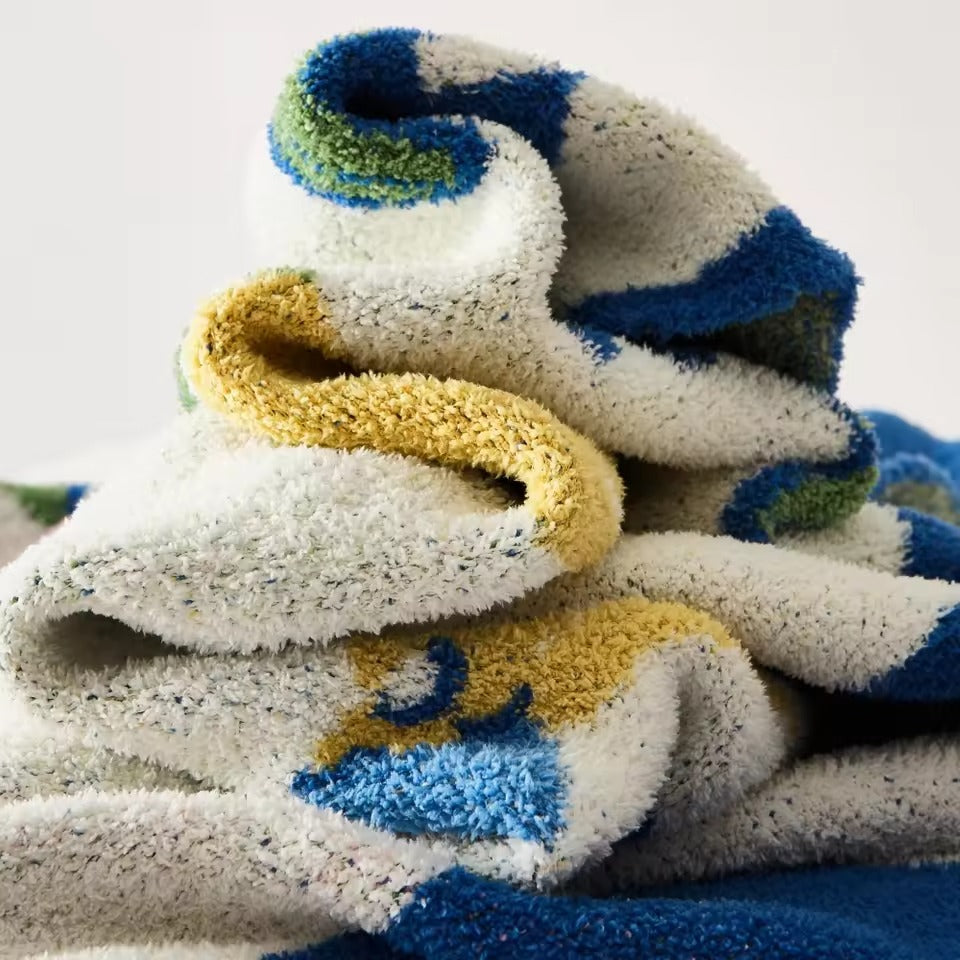 Fish & Lemon Throw Blanket