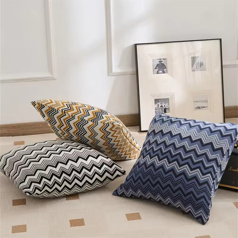 Wave Stripe Blanket + Pillows