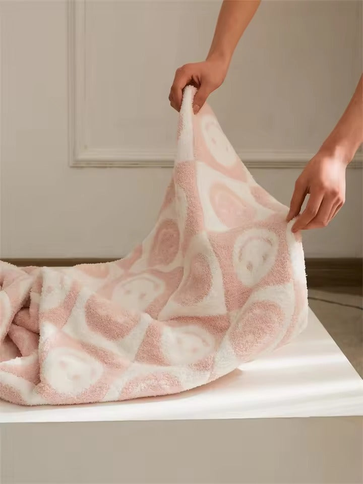 Checkerboard Smiling Blanket