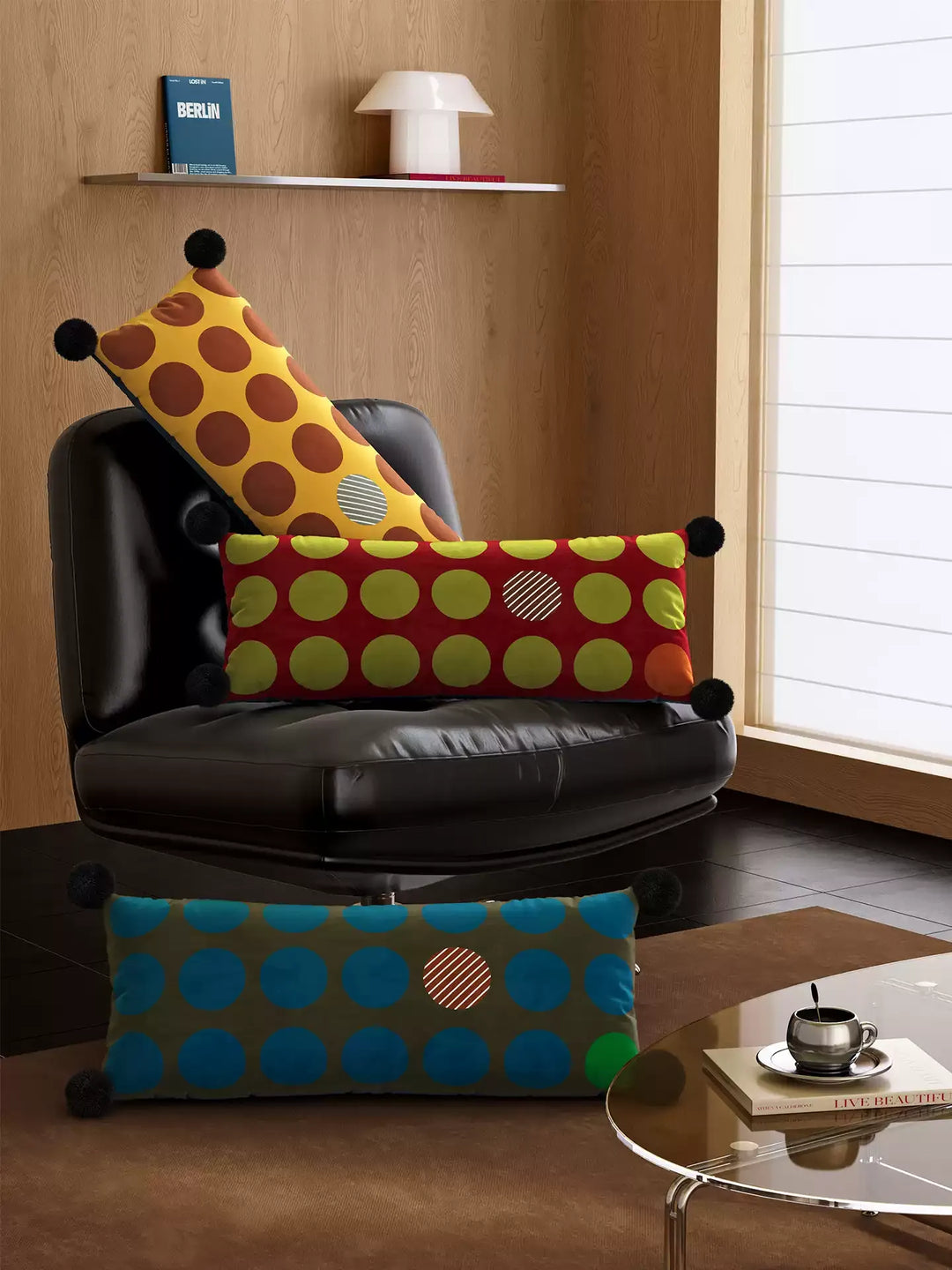 Boho Polka Dot Lumbar Pillows