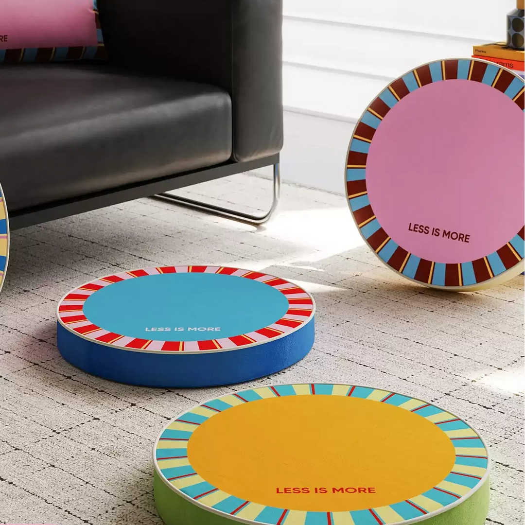 Colorful Less is More Seat Cushions