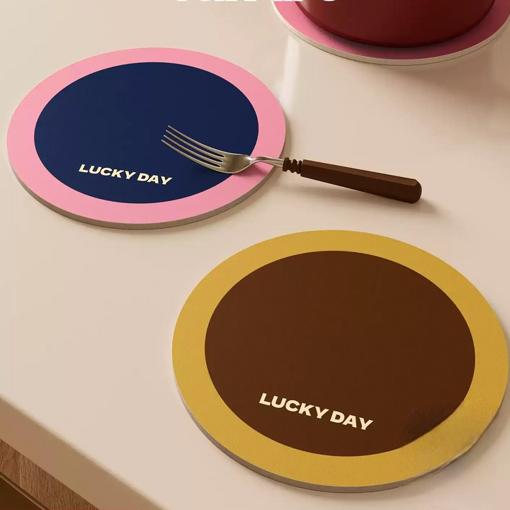 Lucky Day Colorblock Coasters