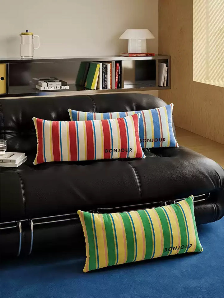 Bonjour Striped Lumbar Pillows