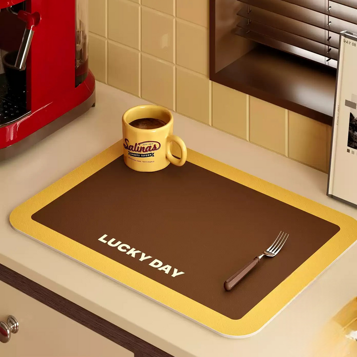 Lucky Day Colorblock Kitchen Mat