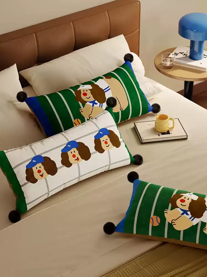 Baseball Dog  Lumbar Pillows