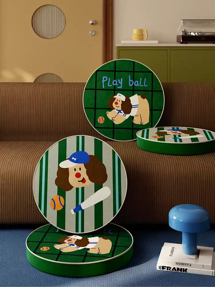 Baseball Dog Seat Cushion