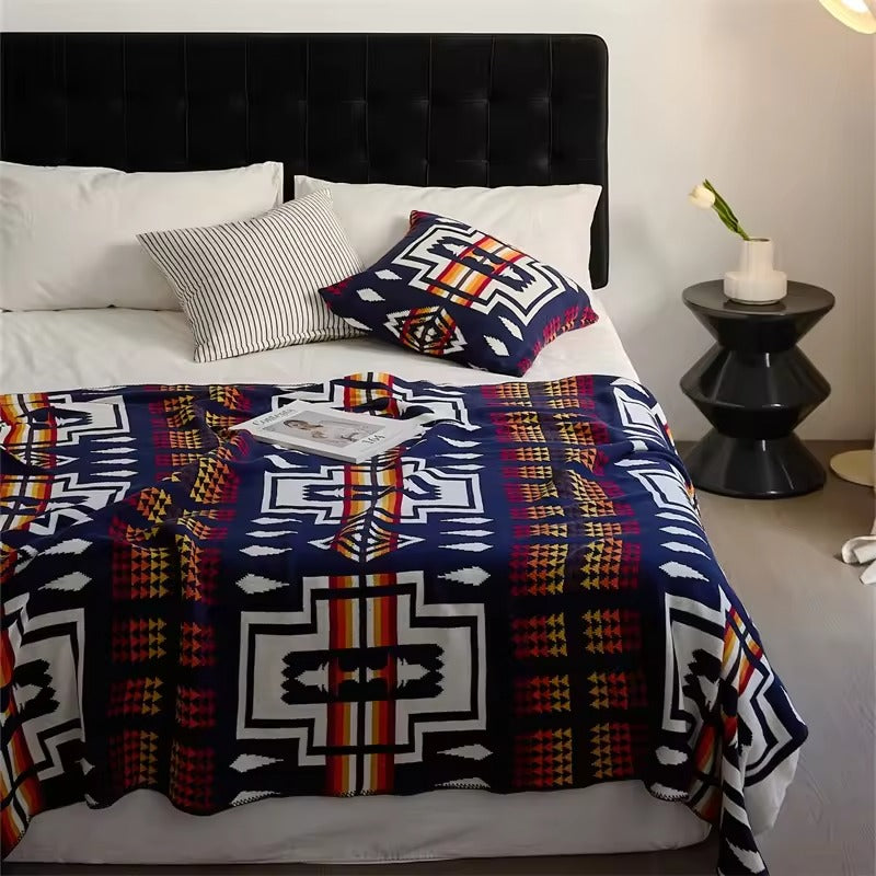 Ethnic Knitted Blanket