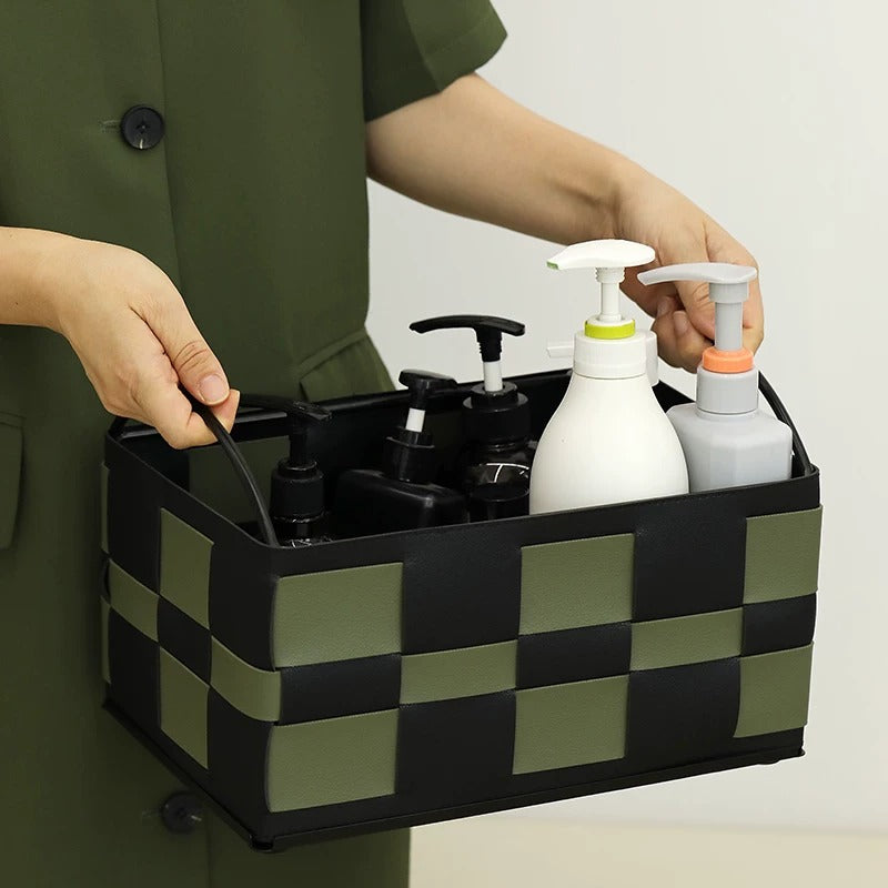 Checkerboard Tier Storage Basket