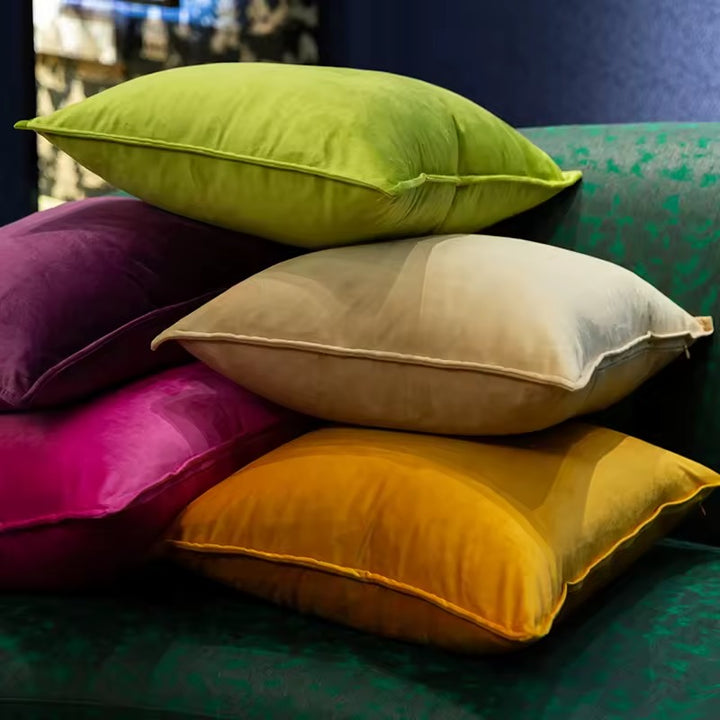 Velvet Monochrome Pillows
