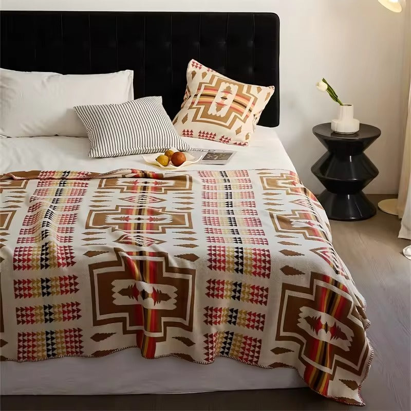 Ethnic Knitted Blanket