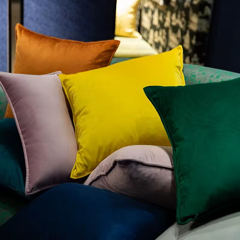 Velvet Monochrome Pillows