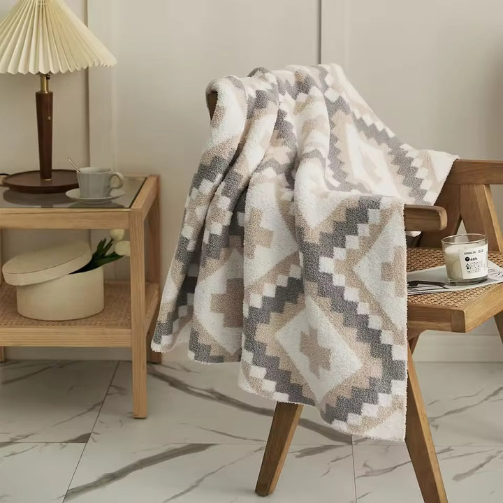 Geometric Quilt Blanket