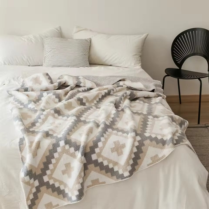 Geometric Quilt Blanket
