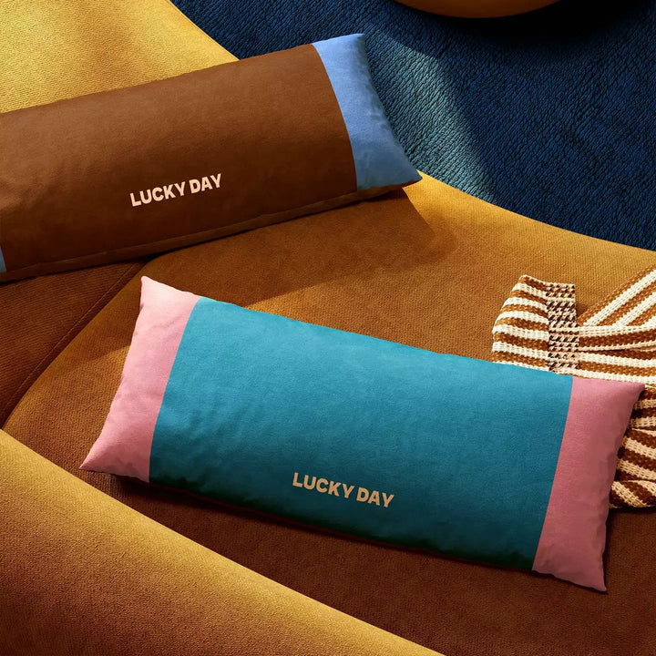 Lucky Day Colorblock Lumbar Pillow