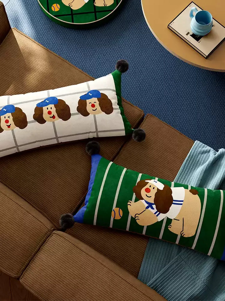 Baseball Dog  Lumbar Pillows
