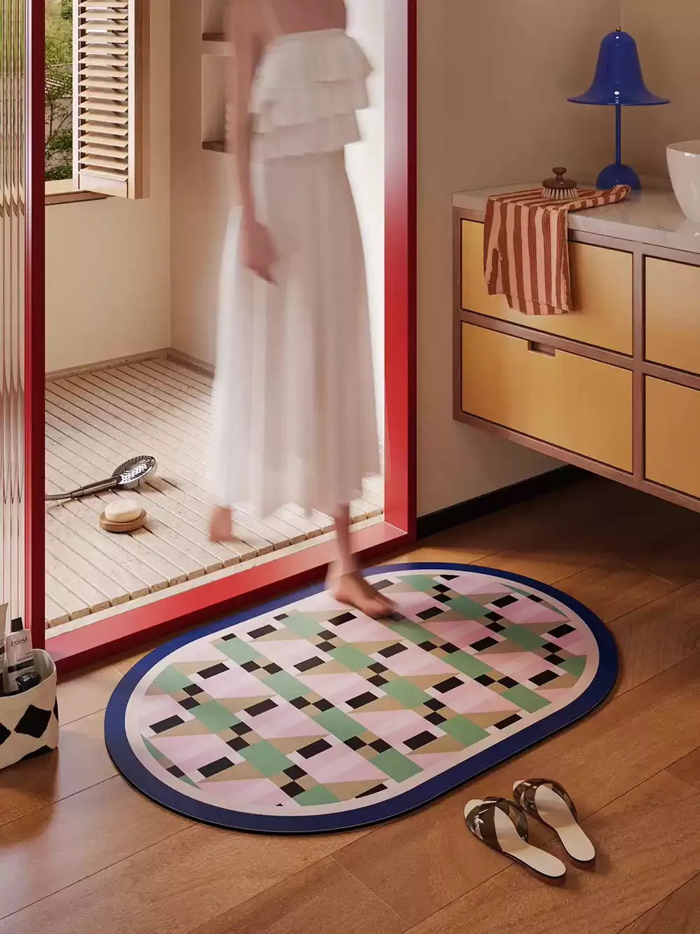 Lovely Day Pattern Bathroom Mat