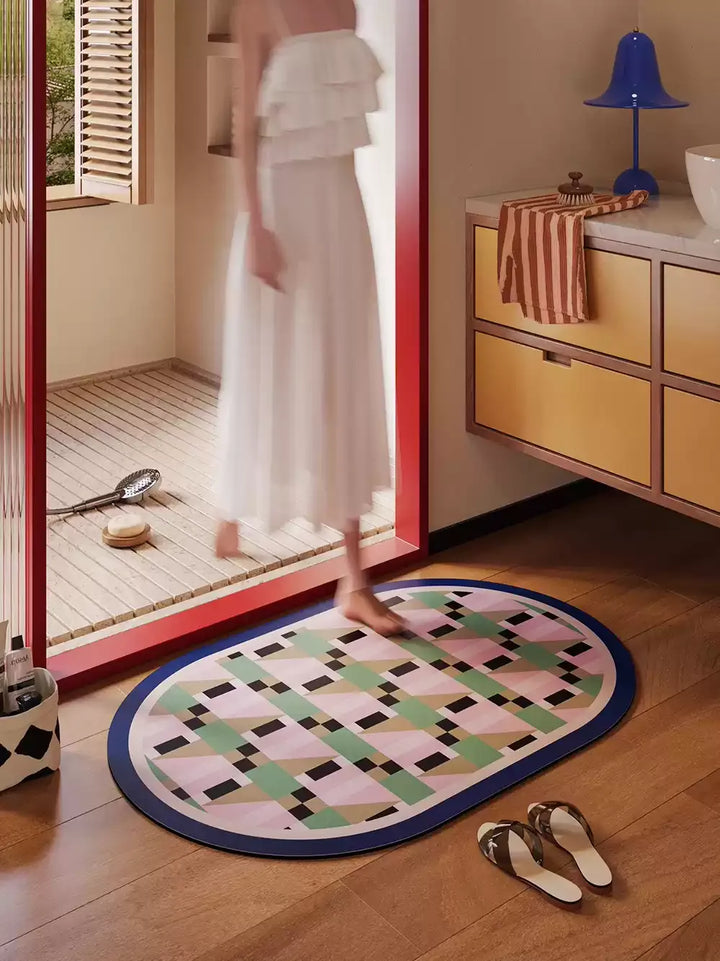 Lovely Day Pattern Bathroom Mat