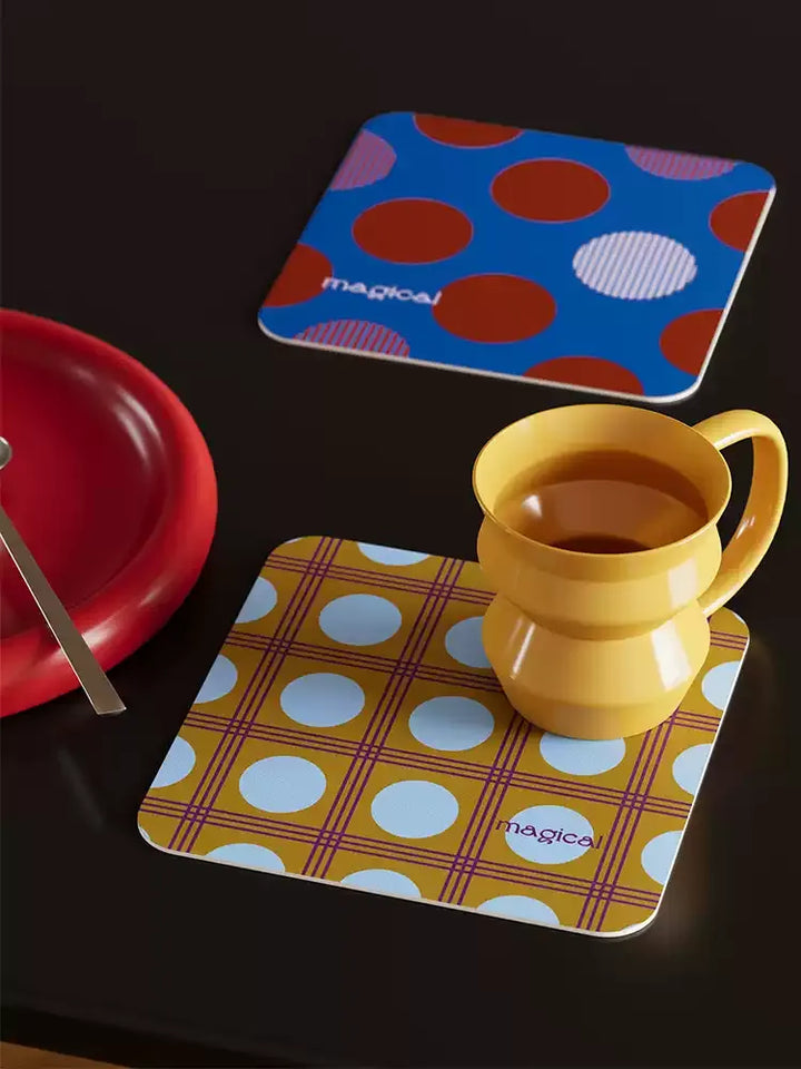 Fantasy Polka Dot Coasters