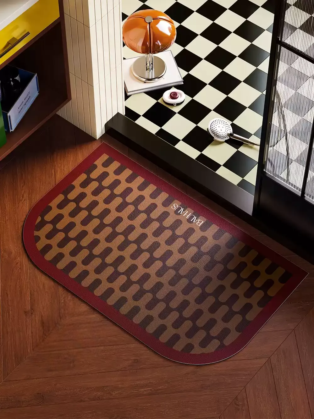 Bauhaus Wave Bathroom Mat